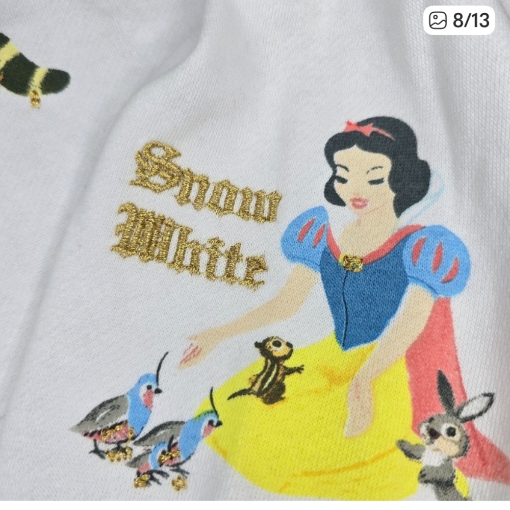 Disney Snow White White Hoodie with Colorful Graphic